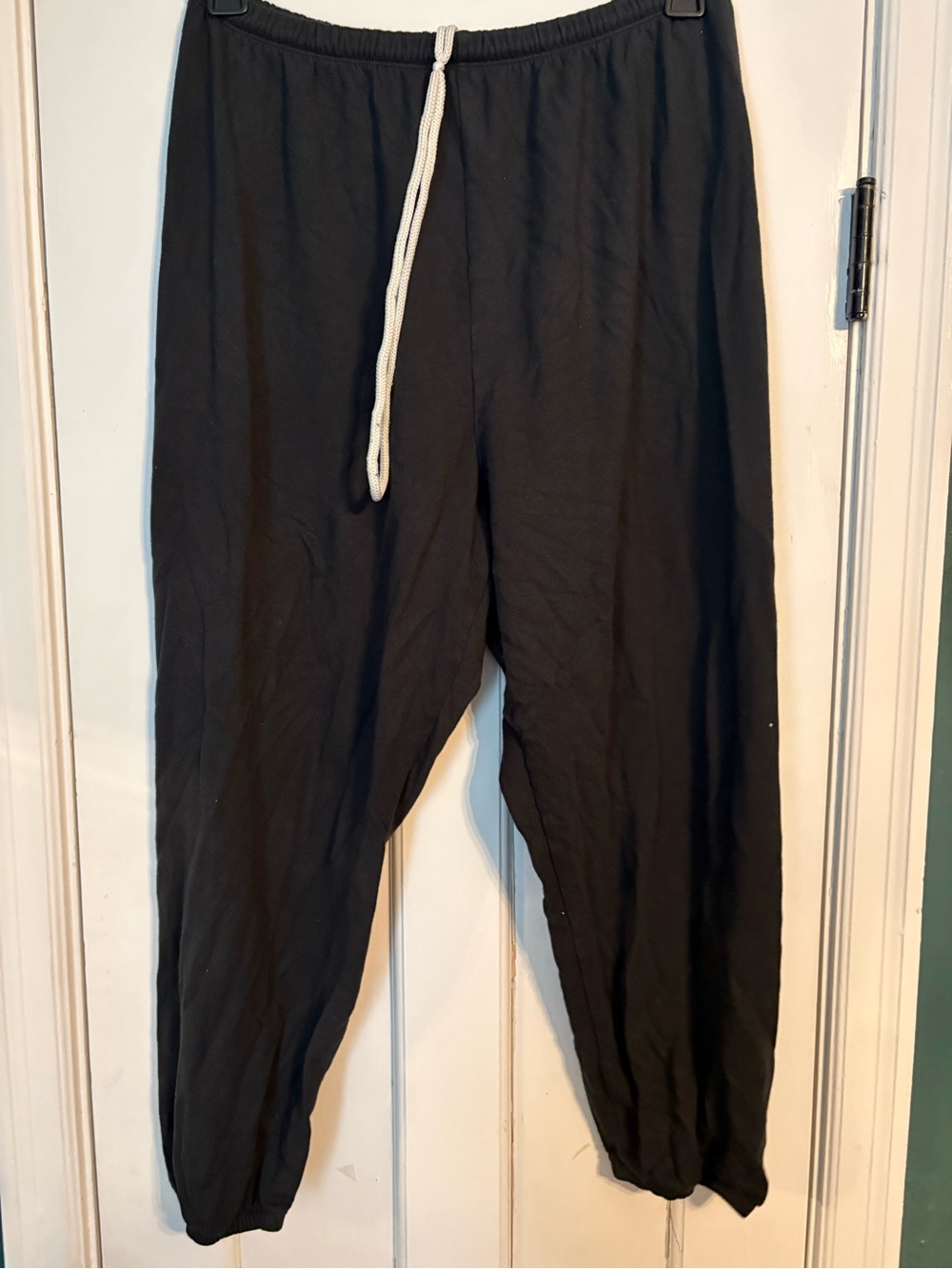 aerie Black Cozy Fleece joggers